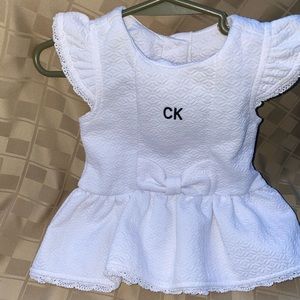 White dress with bow